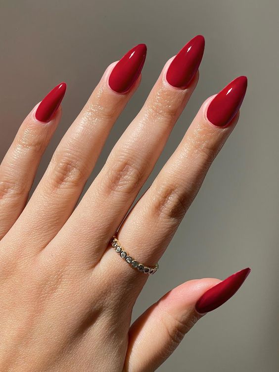 Vibrant Cherry Red High Gloss Stilettos Vibrant Cherry Red High Gloss Stilettos — Cherry Red Nails