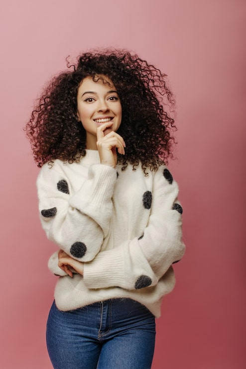 Mid-Back Visual Idea Mid-Back Visual Idea — Winter Hairstyles for Curly Hair