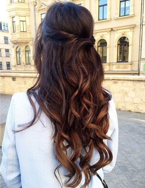 Wavy Mid-Back Half-Up Knot — Cute Winter Hairstyles