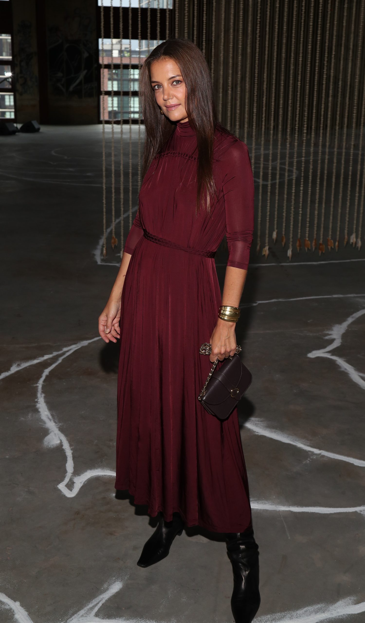 Evening Outfit Idea — Burgundy Outfits