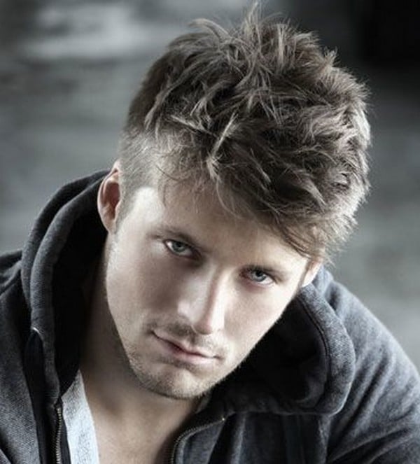 Messy Textured Crop With Blonde Waves Messy Textured Crop With Blonde Waves — Winter Hairstyles for Men