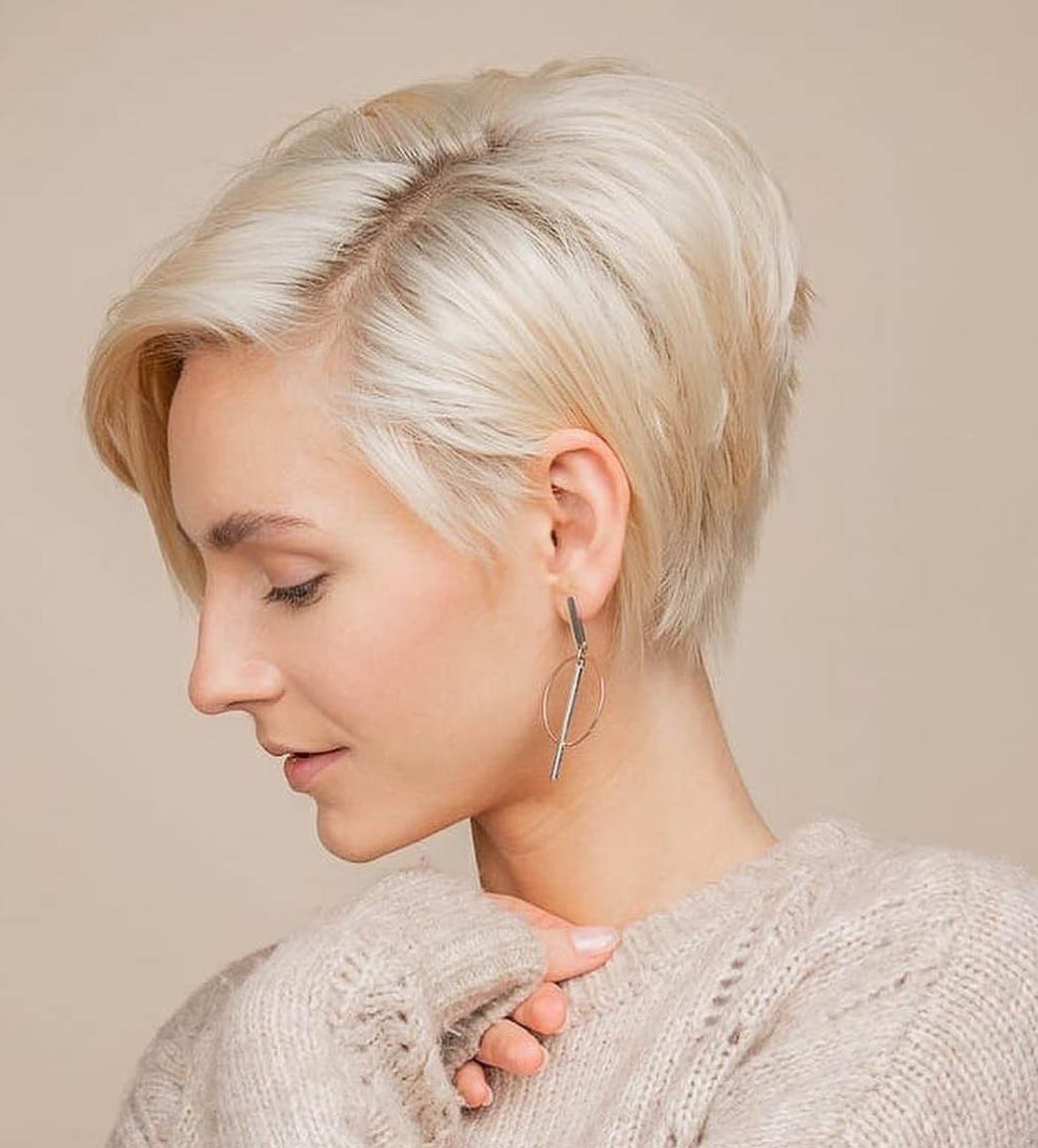 Textured Platinum Pixie for Fine Hair Textured Platinum Pixie for Fine Hair — Winter Haircuts for Women Over 50