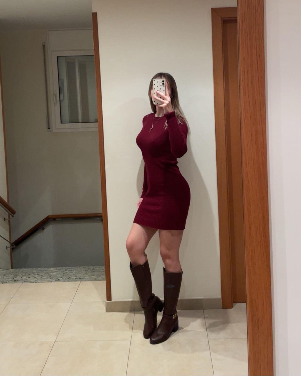 Lace-Trimmed Dress and Slouchy Brown Boots for a Boho Feel Lace-Trimmed Dress and Slouchy Brown Boots for a Boho Feel — Brown Boots Outfits