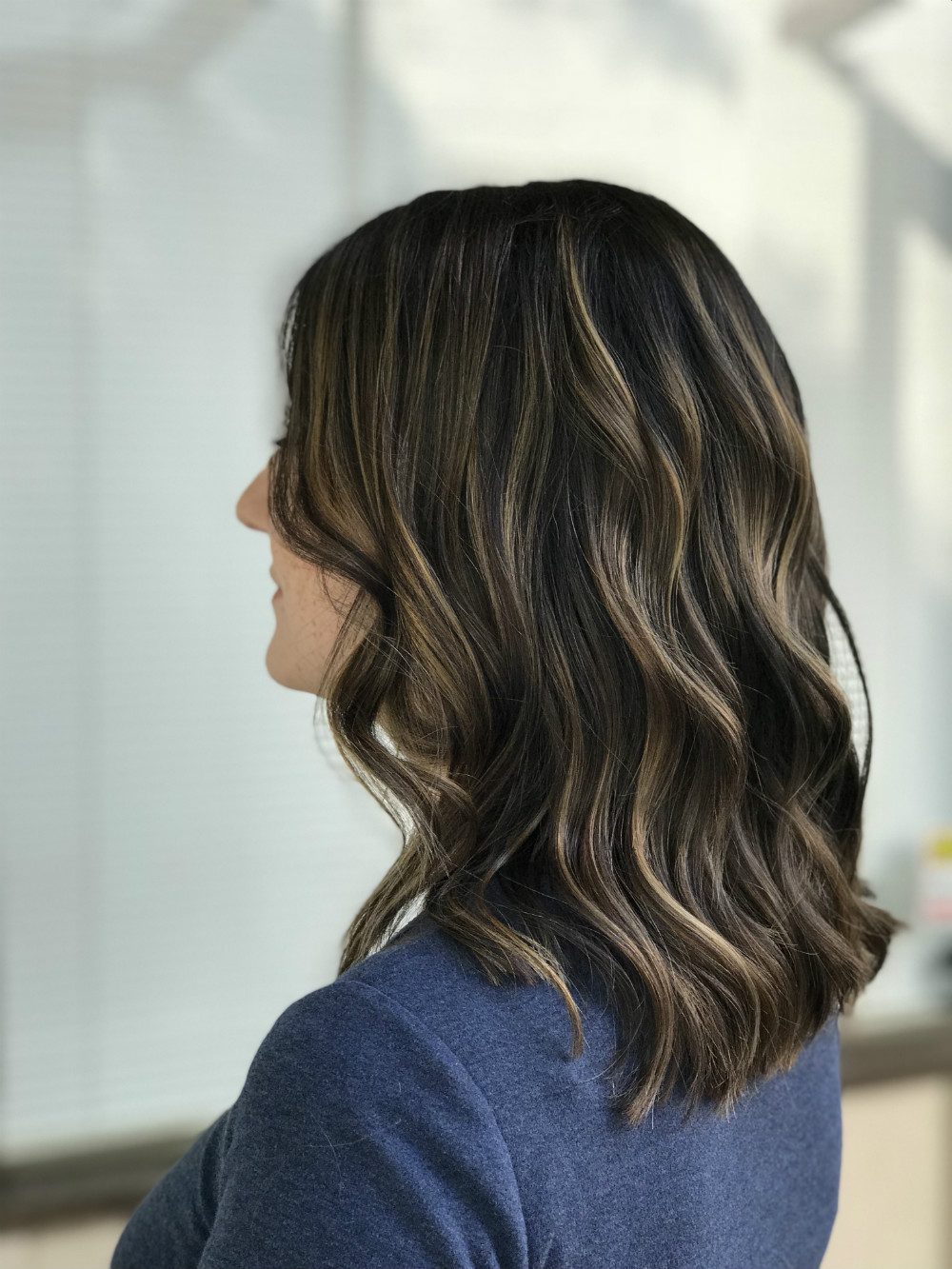 Wavy Medium Density Visual Idea Wavy Medium Density Visual Idea — Reverse Balayage
