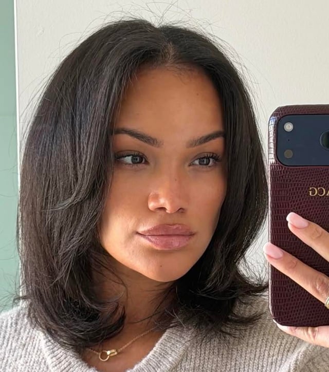 Collarbone Length Defined Curls Collarbone Length Defined Curls — Winter Haircuts for Black Women