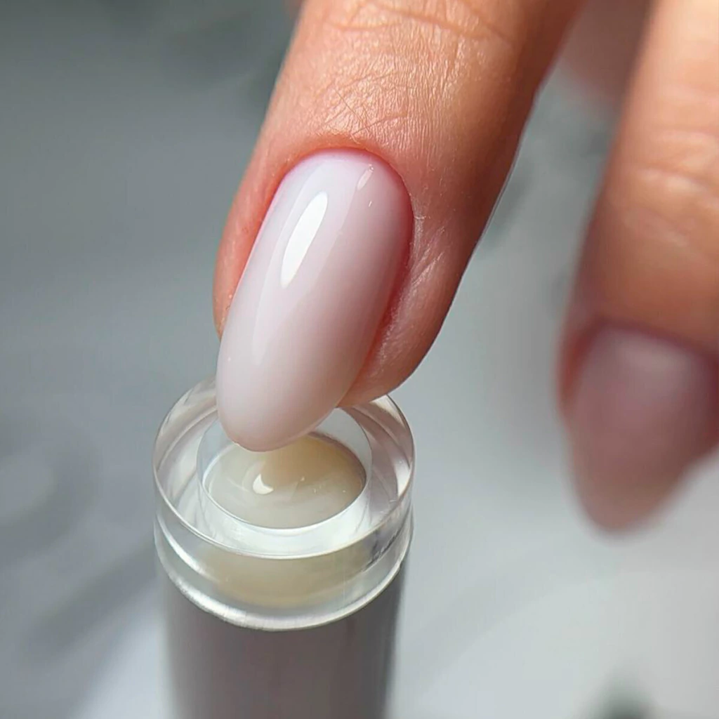 Milky White Medium Oval for Nail Enthusiasts Milky White Medium Oval for Nail Enthusiasts — Milky White Nails