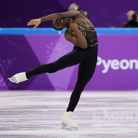Fitted Black Pantsuit with Sparkly Gold and Black Top Fitted Black Pantsuit with Sparkly Gold and Black Top — Ice Skating Outfits