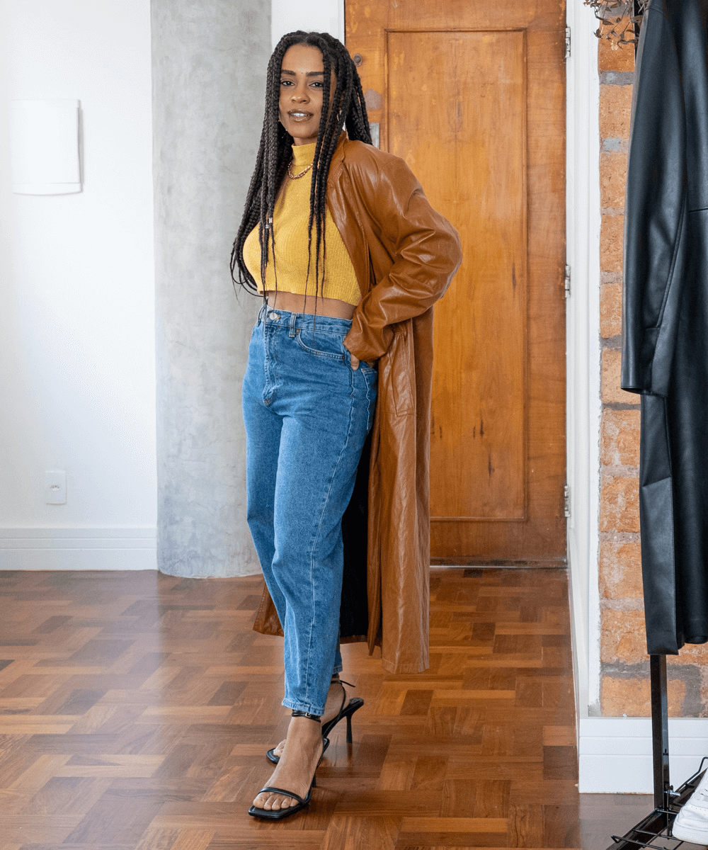 Textured Faux Fur Bomber Jacket with Slim-Fit Trousers Textured Faux Fur Bomber Jacket with Slim-Fit Trousers — Winter Dinner Outfits