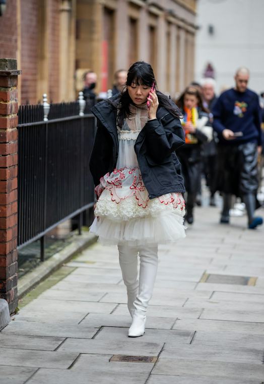 White Knee-High Boots Outfit Idea — London Winter Outfits