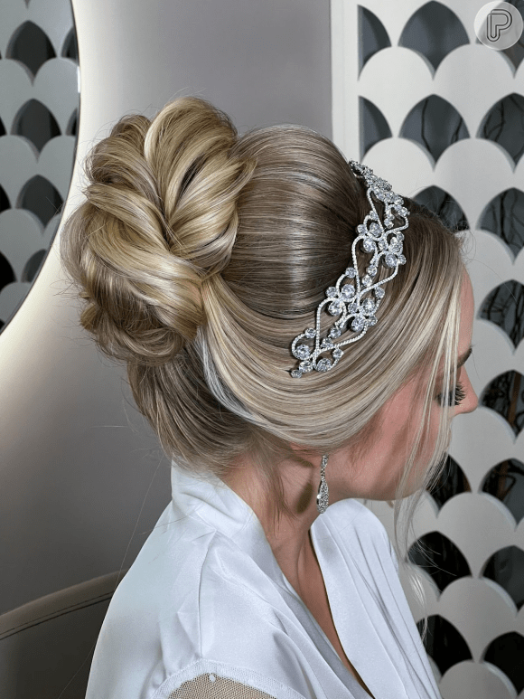 Intricate Braided Blonde Updo — Winter Bun Hairstyles