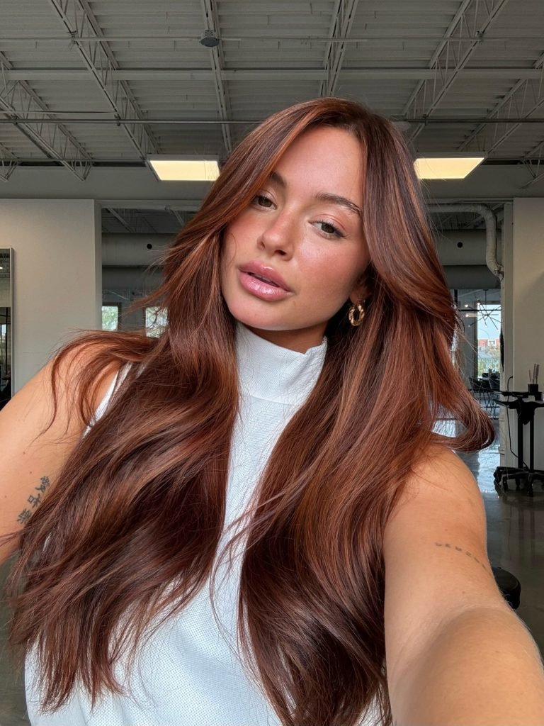 Rich Reddish-Brown Visual Idea — Fall to Winter Hair Colors