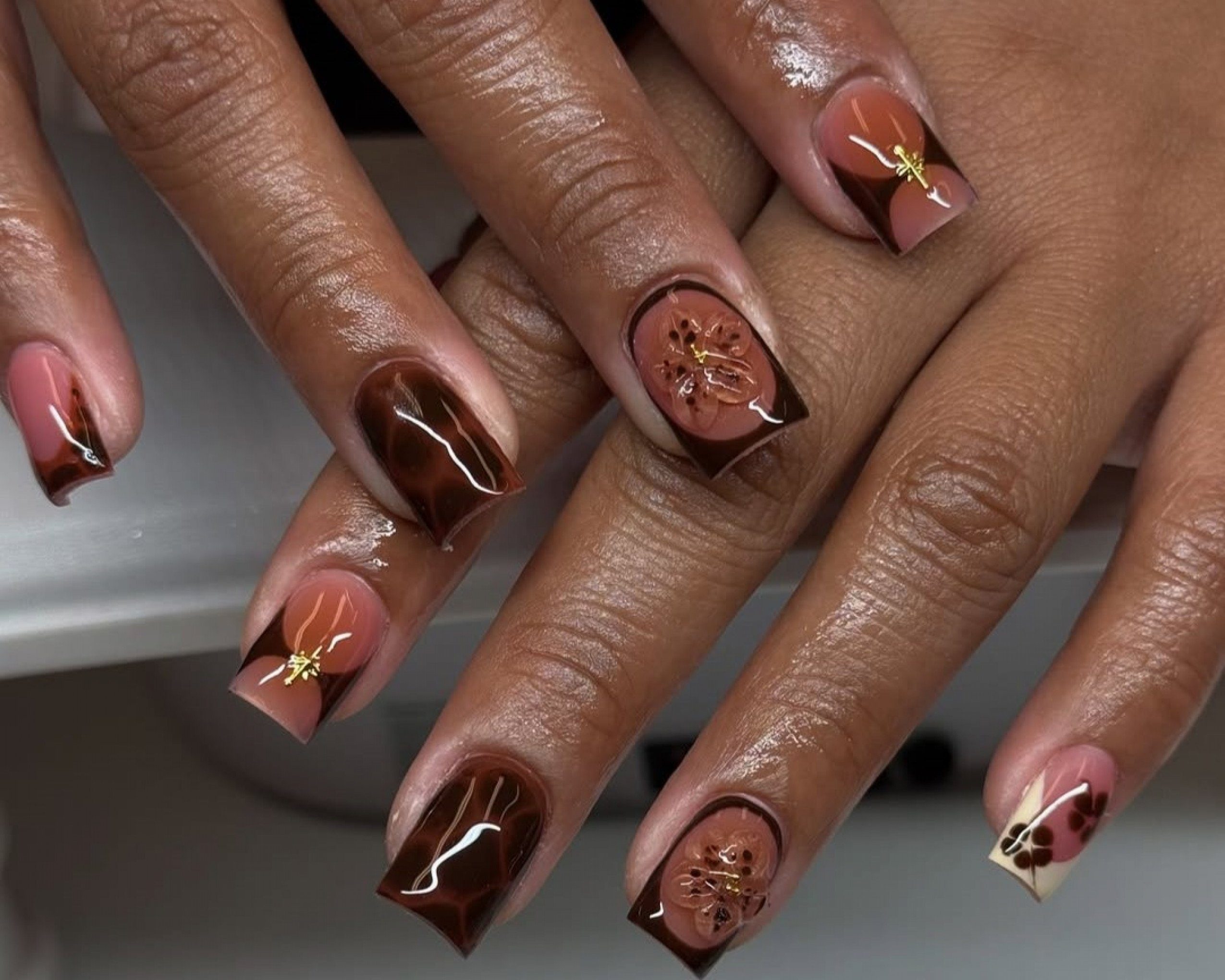 The Single Detail A Reader Notices First Visual Idea — Winter Square Nails