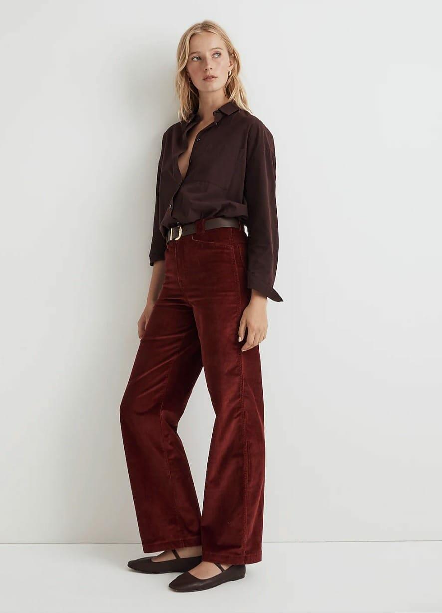 Casual Autumn Outfit Idea — Burgundy Outfits