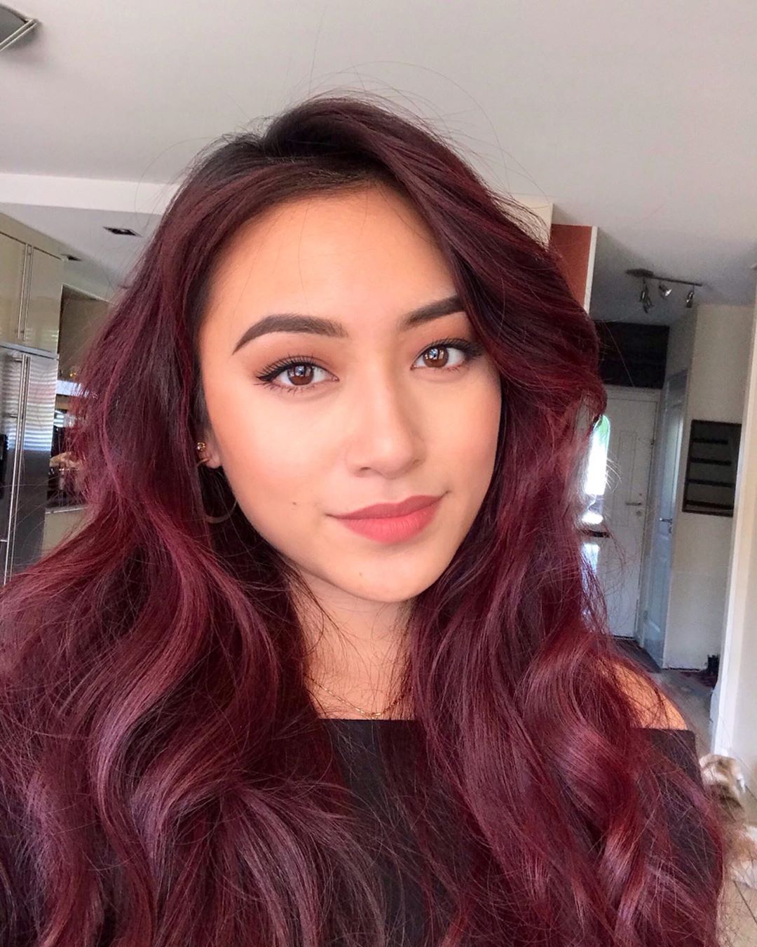 Visual Idea — Burgundy Hair Color