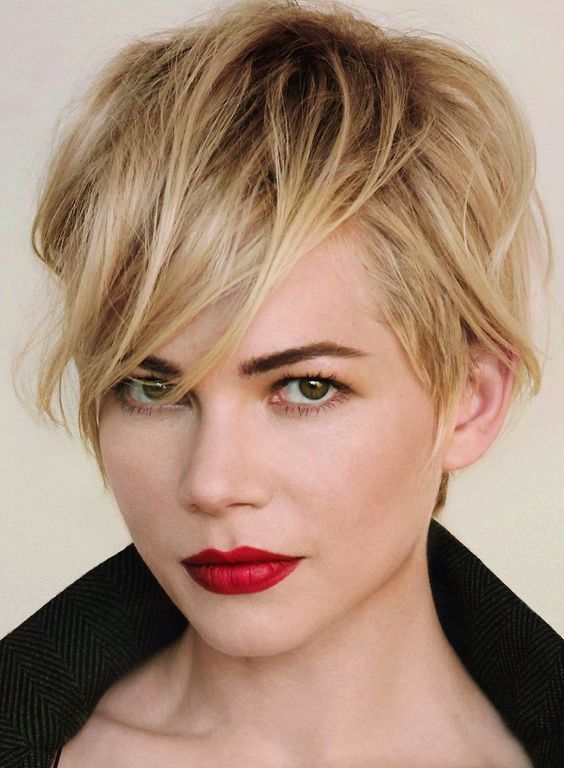 Honey Blonde Short Cut with Wispy Bangs Honey Blonde Short Cut with Wispy Bangs — Winter Haircuts for Women Over 60