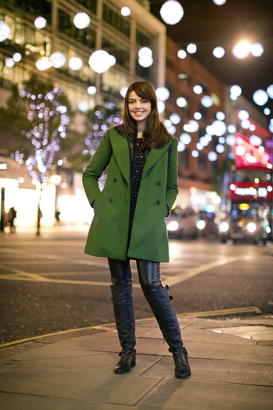 Statement Green Wool Coat for City Nights Statement Green Wool Coat for City Nights — Wool Coat Outfits