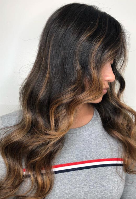 Dark Brown Base With Caramel Highlights Dark Brown Subtle Caramel Highlights Dark Brown Base With Caramel Highlights Dark Brown Subtle Caramel Highlights — Cinnamon Brown Hair