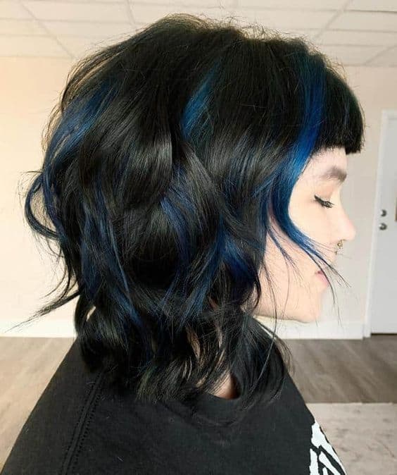 Blue Black Hair