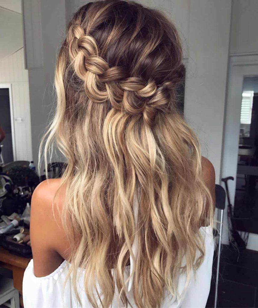 Fishtail Braid With Blonde Balayage — Winter Wedding Hairstyles