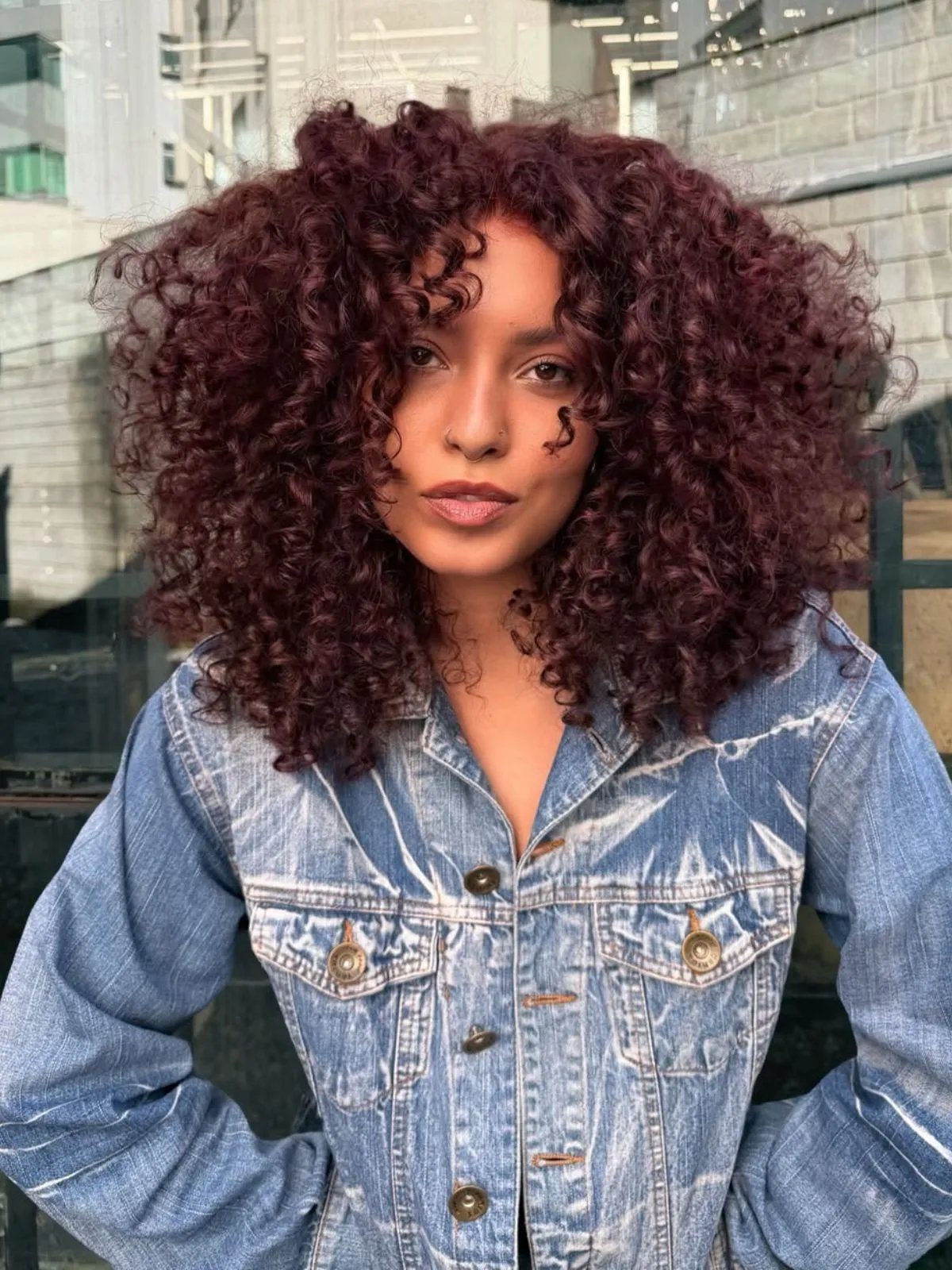 Vibrant Burgundy Visual Idea — Burgundy Hair Color