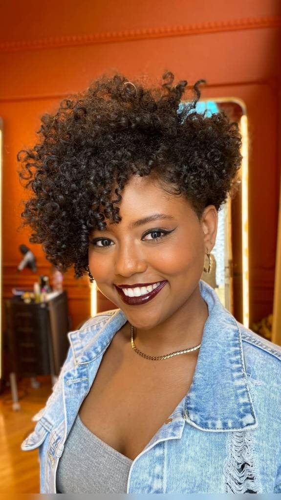 Textured Short Curly Shag — Winter Haircuts for Curly Hair