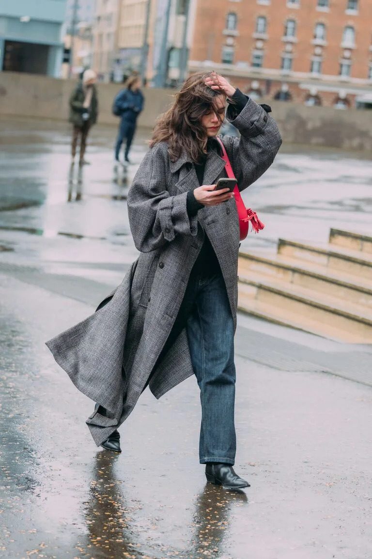 Dramatic Herringbone Coat for a Fashion-Forward Statement — London Winter Outfits