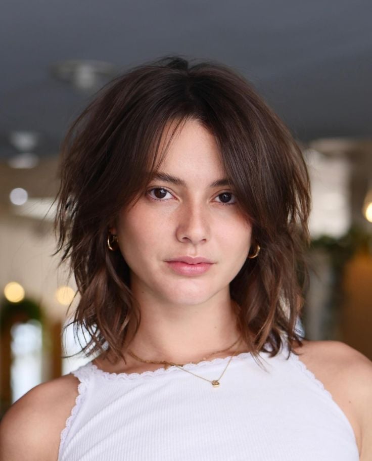 Collarbone Length Visual Idea — Winter Haircuts for Women