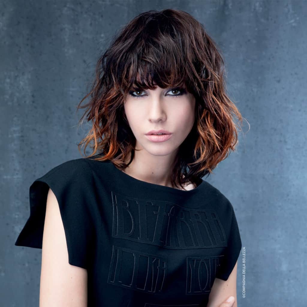 Dark Brown Shag With Auburn Highlights — Winter Shag Haircuts
