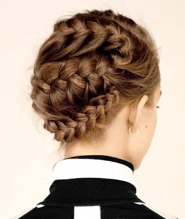 Textured Braided Bun for Winter — Winter Bun Hairstyles