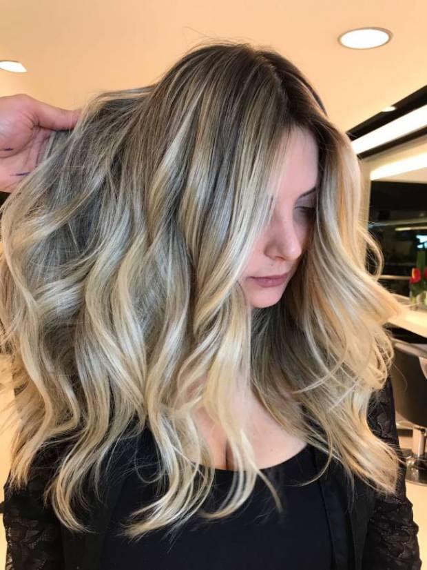 Dark Blonde With Ash Blonde Balayage Visual Idea Dark Blonde With Ash Blonde Balayage Visual Idea — Winter Balayage