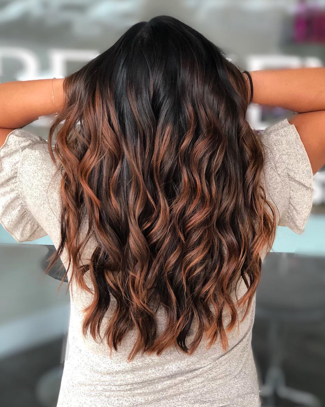 Collarbone Visual Idea — Winter Ombre Hair