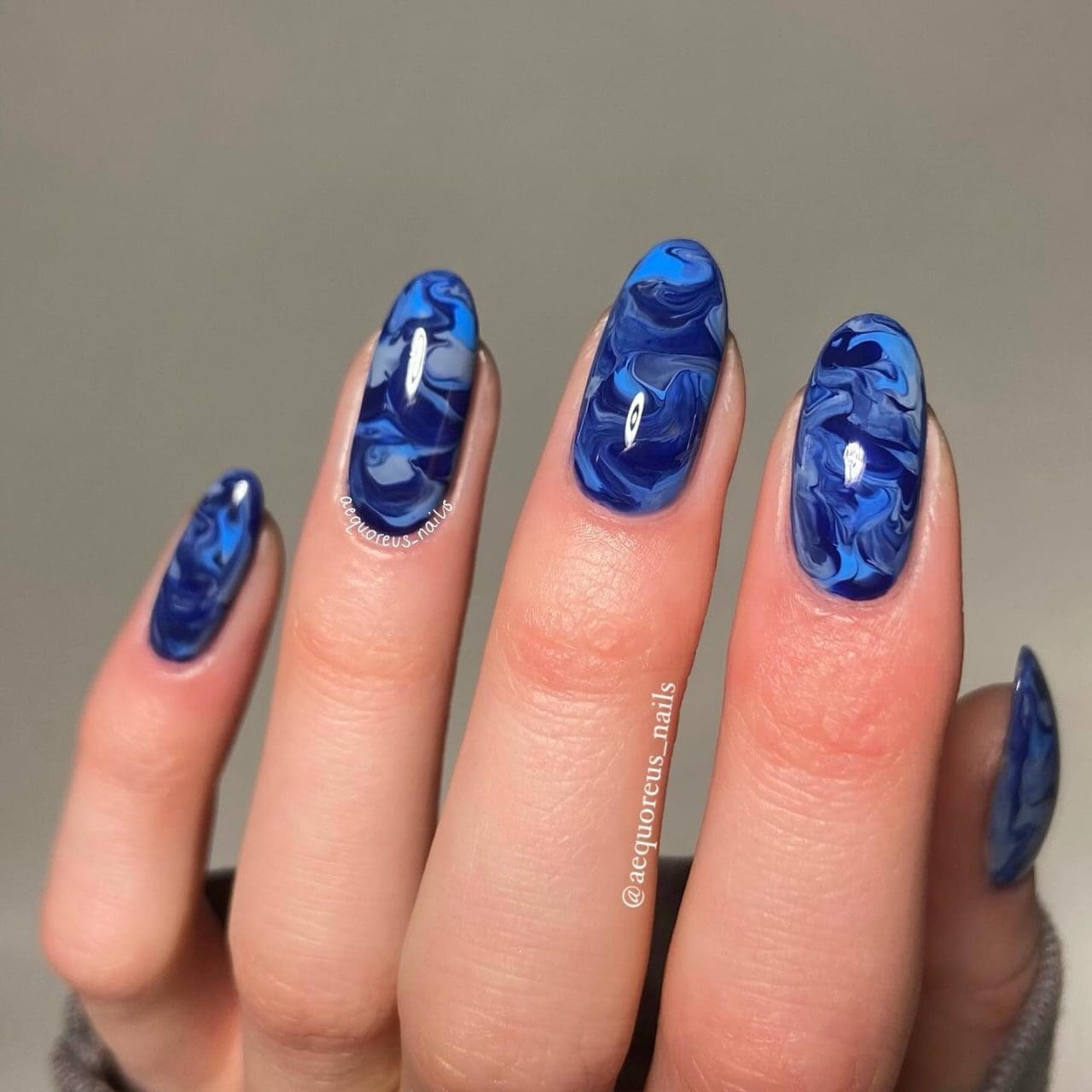 Glossy Grey White Black Marble Stilettos Glossy Grey White Black Marble Stilettos — Winter Marble Nails