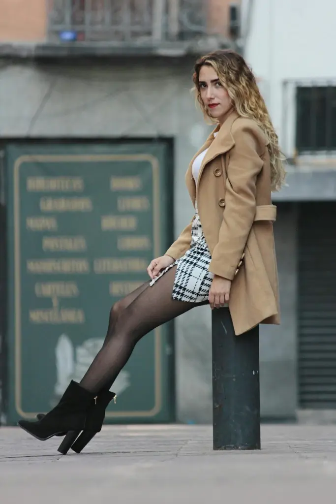 Wool Coat and Striped Top for Chic Daytime Layers — Nashville Winter Outfits