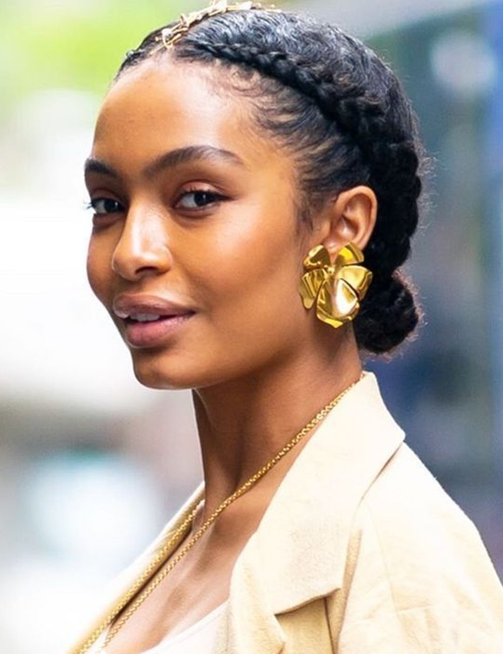 Double Braided Crown With Low Bun — Winter Wedding Guest Hairstyles