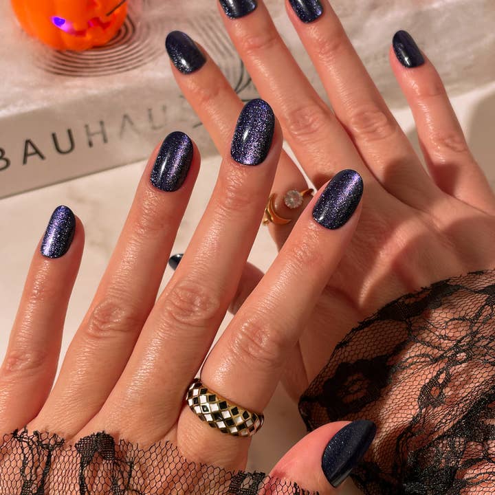 Navy Velvet Matte With Shimmer — Velvet Nails