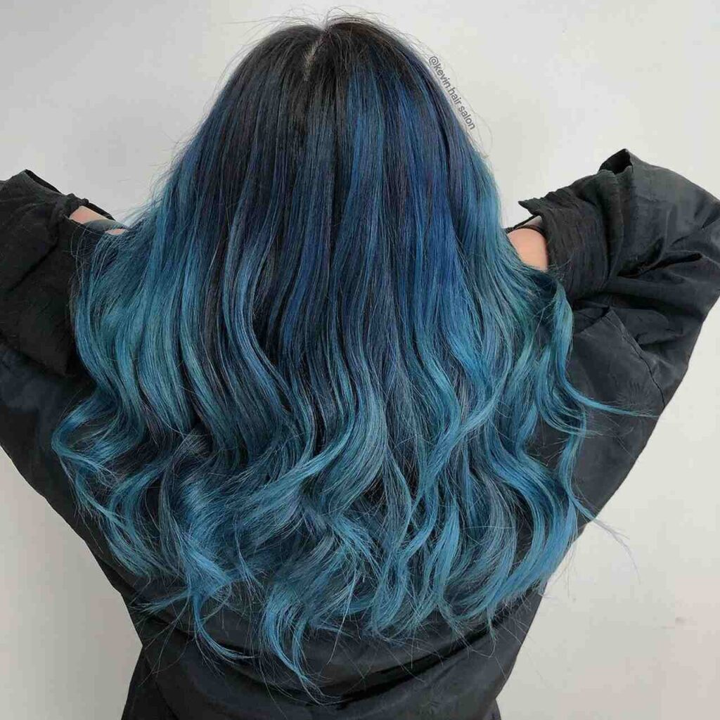 Blue Black Hair