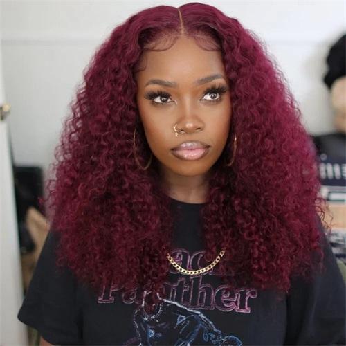 Front View Visual Idea — Burgundy Hair Color