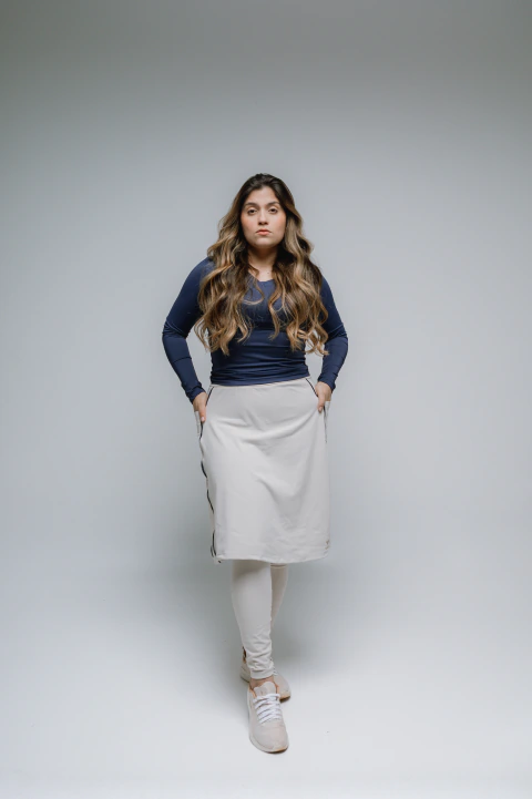 Skirt Over Leggings: A Playful and Practical Winter Combination — Comfy Winter Outfits
