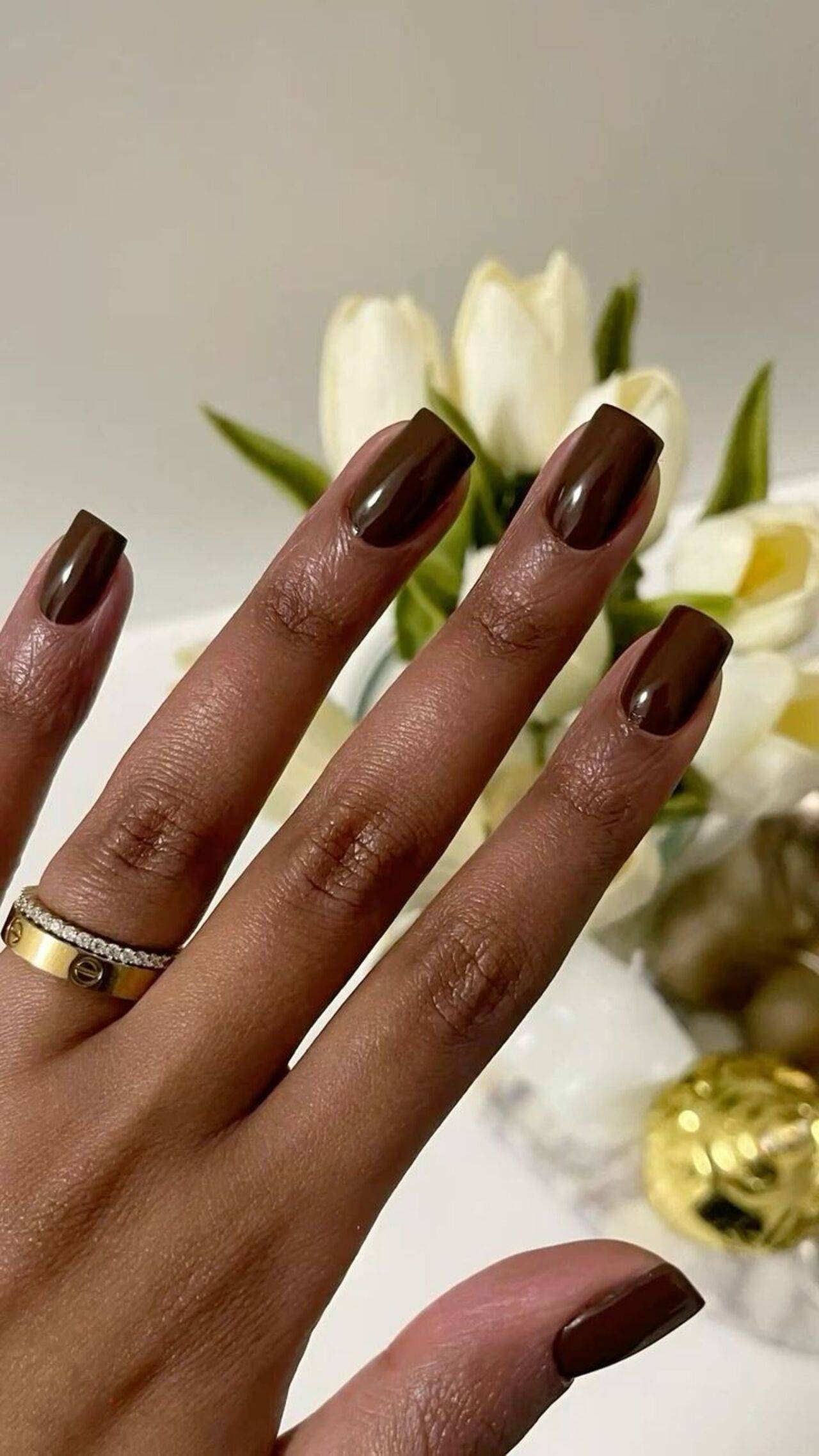 Medium Square Visual Idea — Winter Square Nails