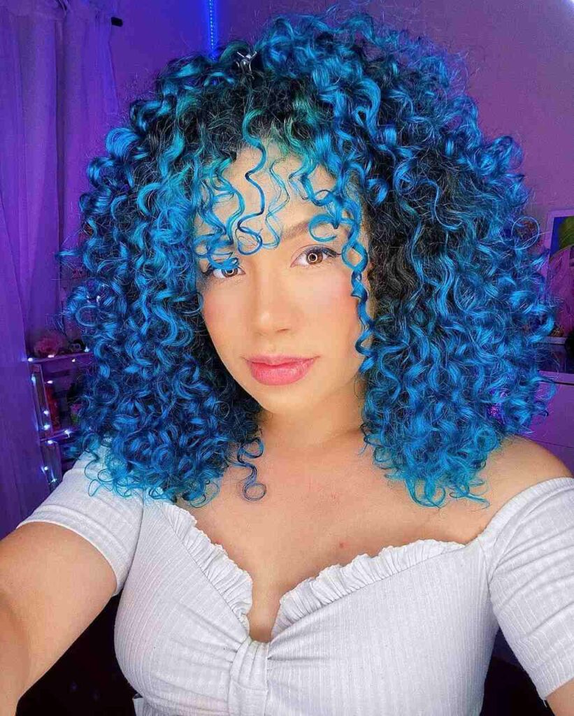 Blue Black With Blue Highlights — Blue Black Hair