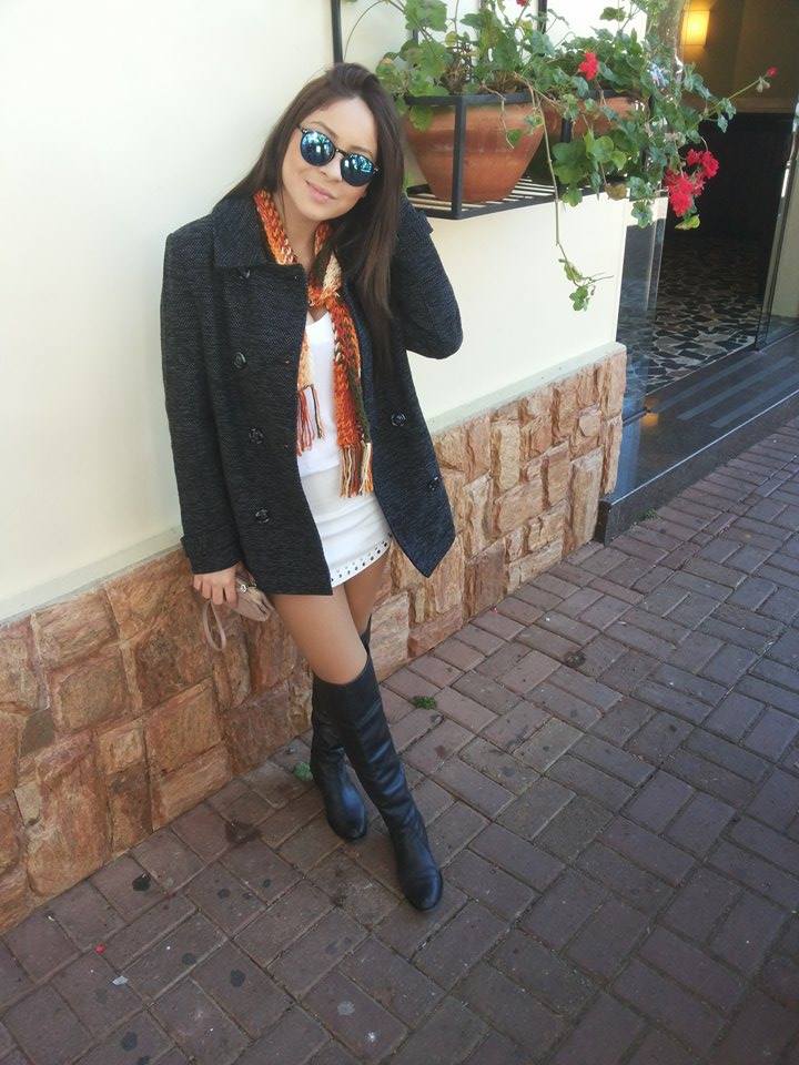 Textured Coat and Scarf for Winter Warmth and Style — Winter Teacher Outfits