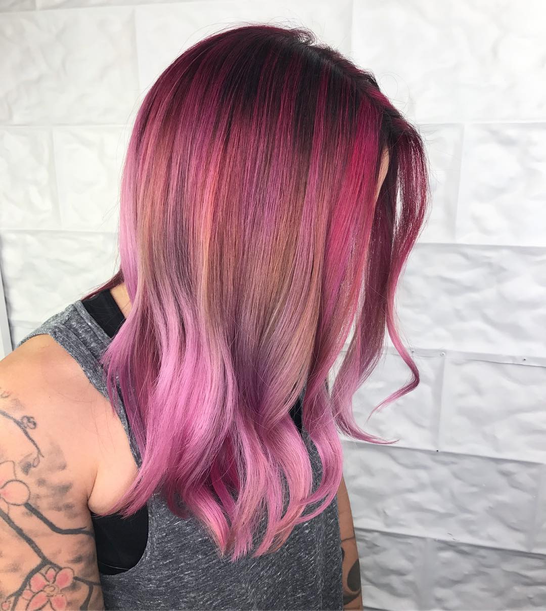 Side View Visual Idea — Winter Ombre Hair