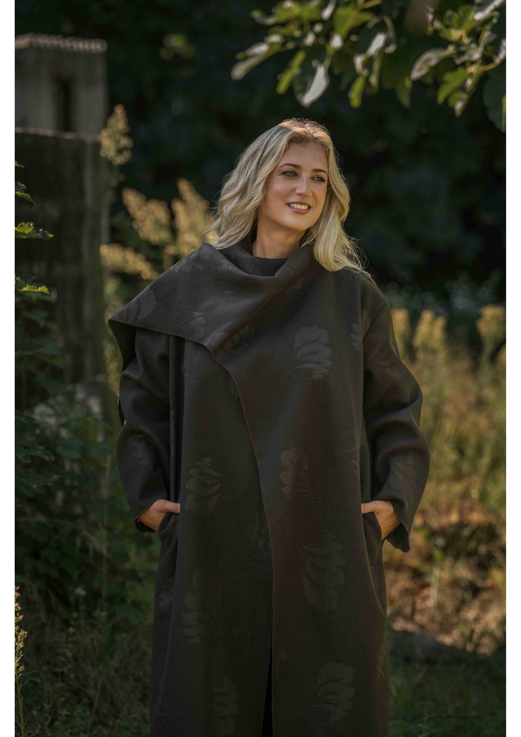Textured Warmth: Rust Knit Cardigan — Winter Outfits for Plus Size Women