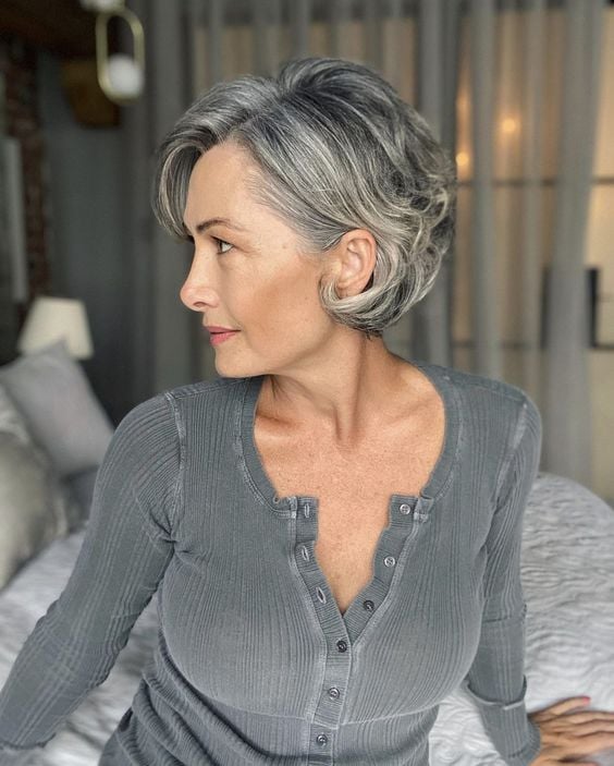 Silver Grey Visual Idea Silver Grey Visual Idea — Winter Hairstyles for Women Over 50