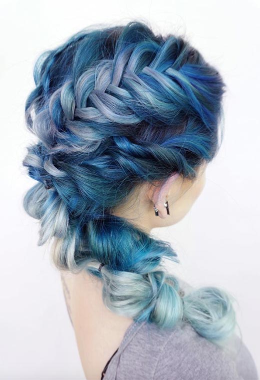Wavy Blonde Mid-Back Fishtail — Winter Braided Hairstyles