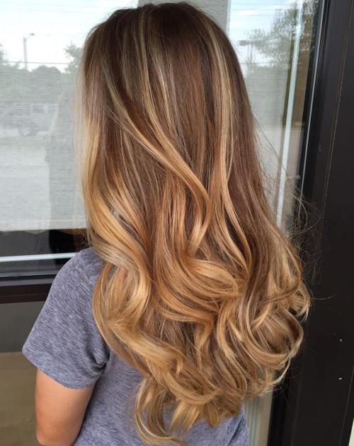 No Bangs Visual Idea — Blonde to Brunette Hair