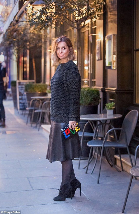 Textured Sweater Meets Midi Skirt with Lace-Up Ankle Boots — Ankle Boots Outfits