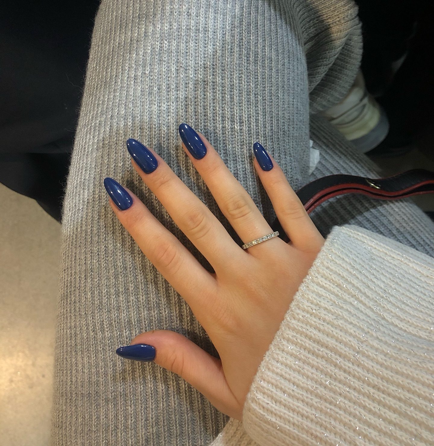Sophisticated Deep Navy Blue — Winter Gel Nail Colors
