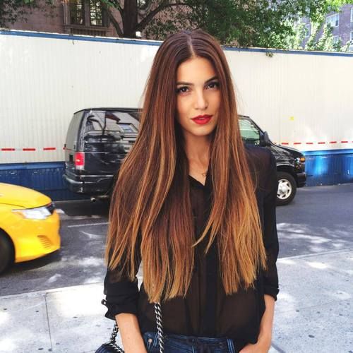 Natural Air-Dried Dark Brown Hair Natural Air-Dried Dark Brown Hair — Winter Haircuts for Straight Hair