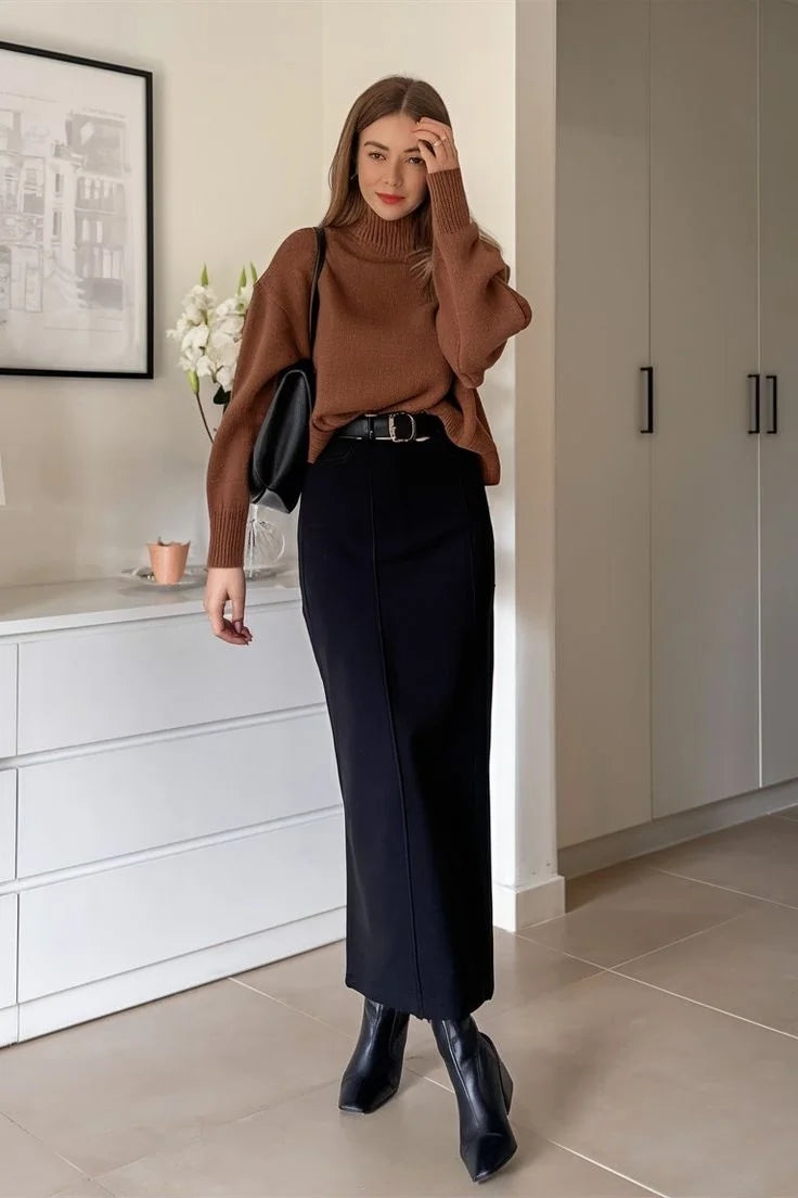 Layered Knit Vest for a Smart Teacher Look — Winter Teacher Outfits